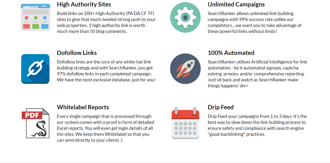 Search Ranker High PA DA Links Generator Crushes All