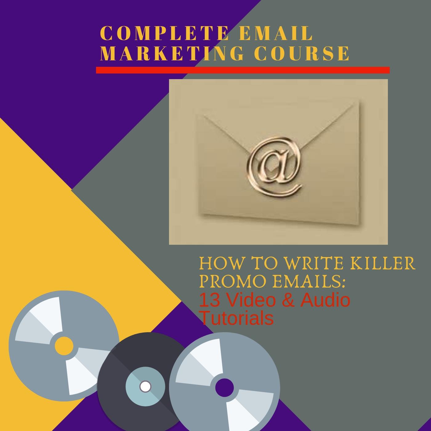 I WILL PROVIDE YOU A COMPLETE EMAIL MARKETING COURSE