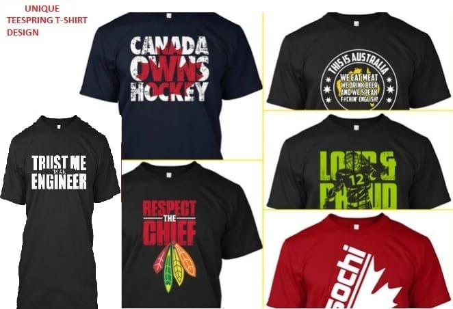I will give You 63 Editable PROFESSIONAL Teespring Ts...