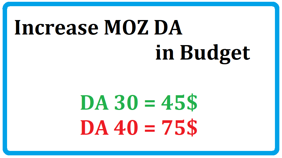 Increase Your MOZ DA In Good Price