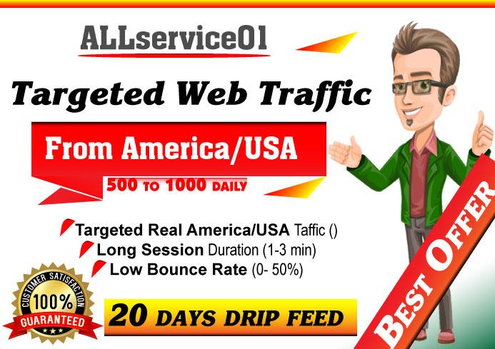 TARGETED Real America-USA Web Traffic