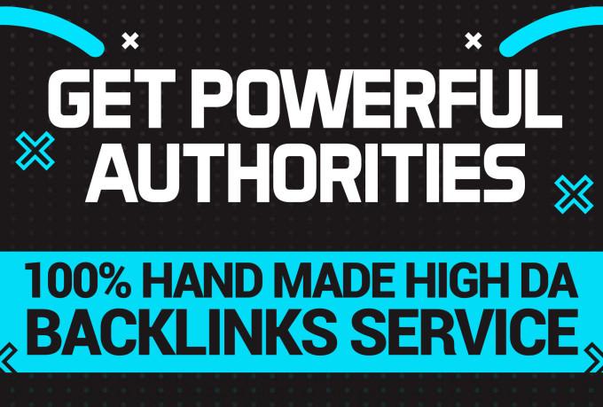 Get 95 unique domain SEO backlinks on da50-100 websit...