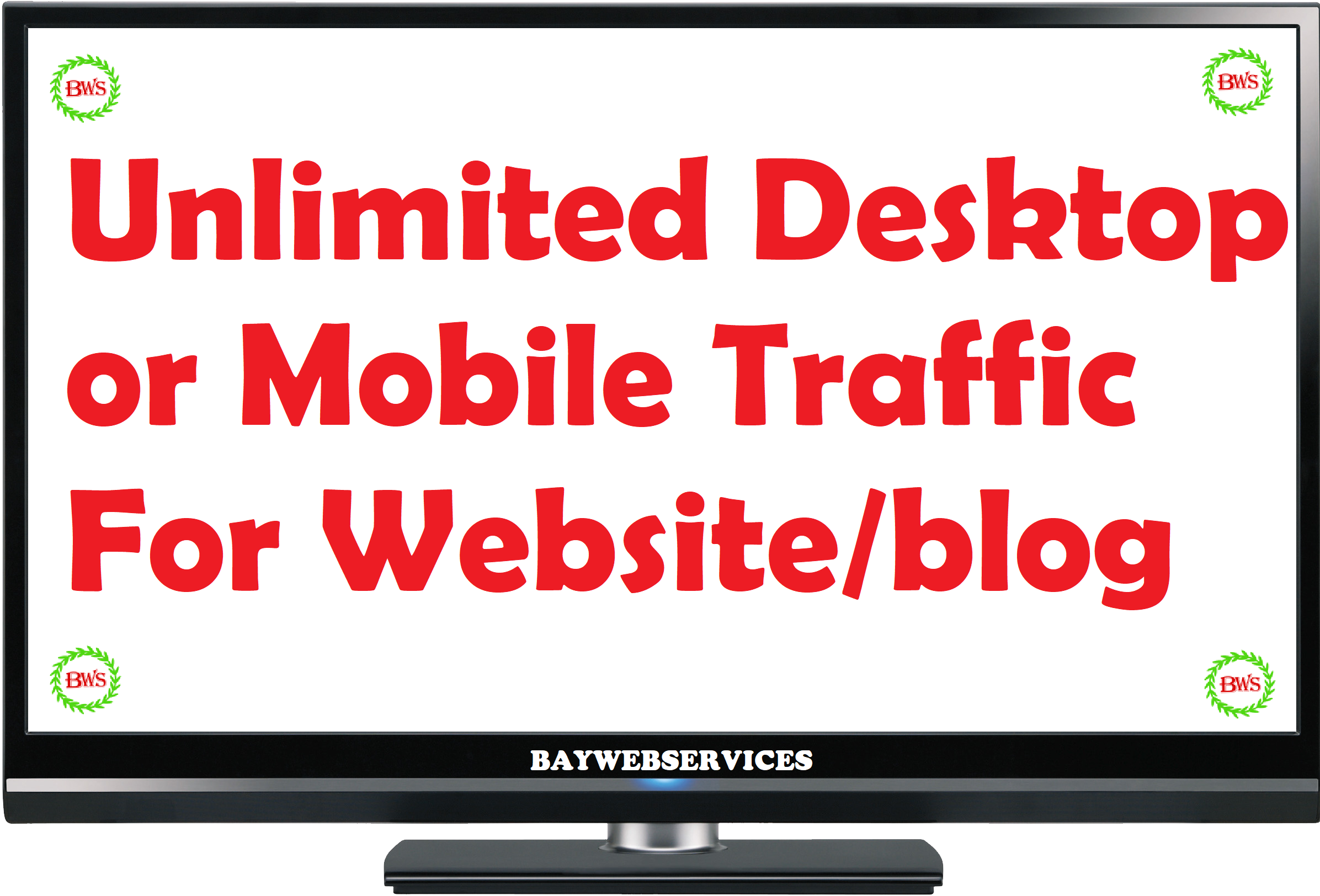 5 days Unlimited Desktop or Mobile Traffic for your W...