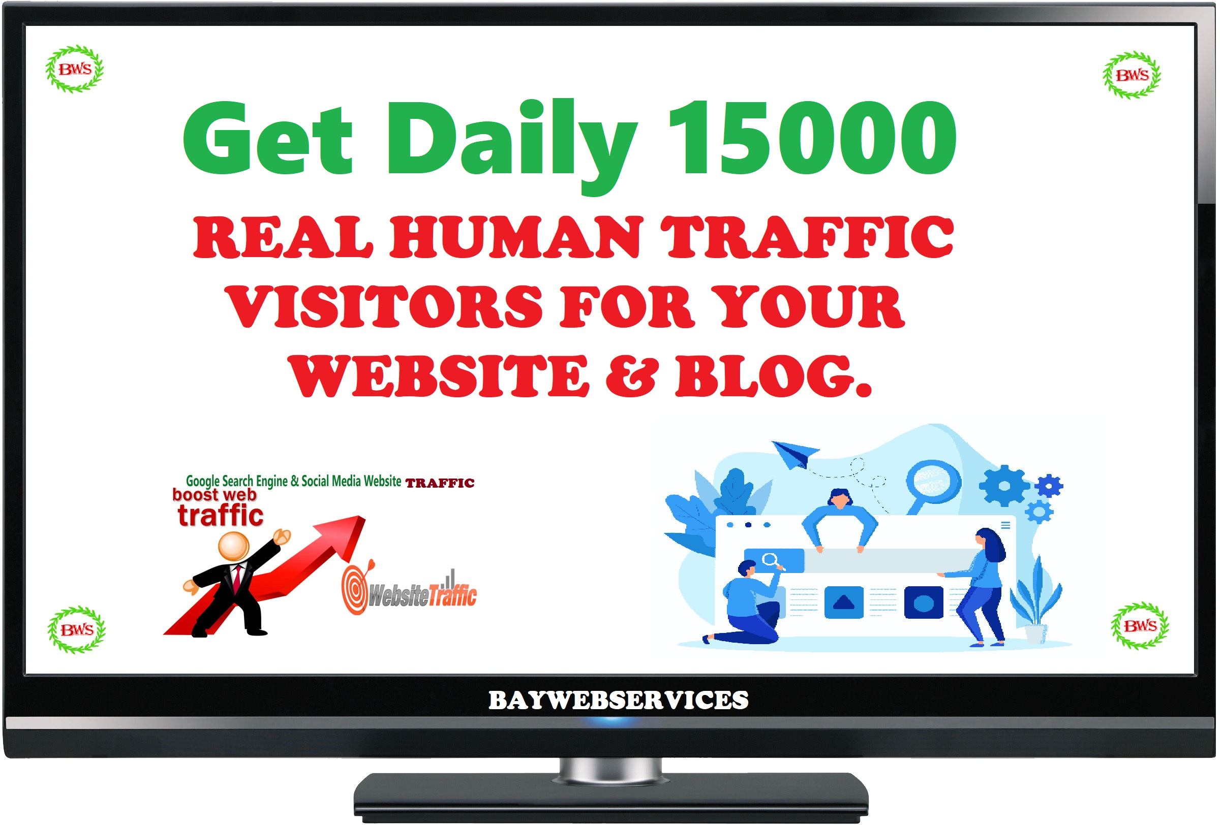 I will Drive 15000 Traffic to your Website or blog ea...