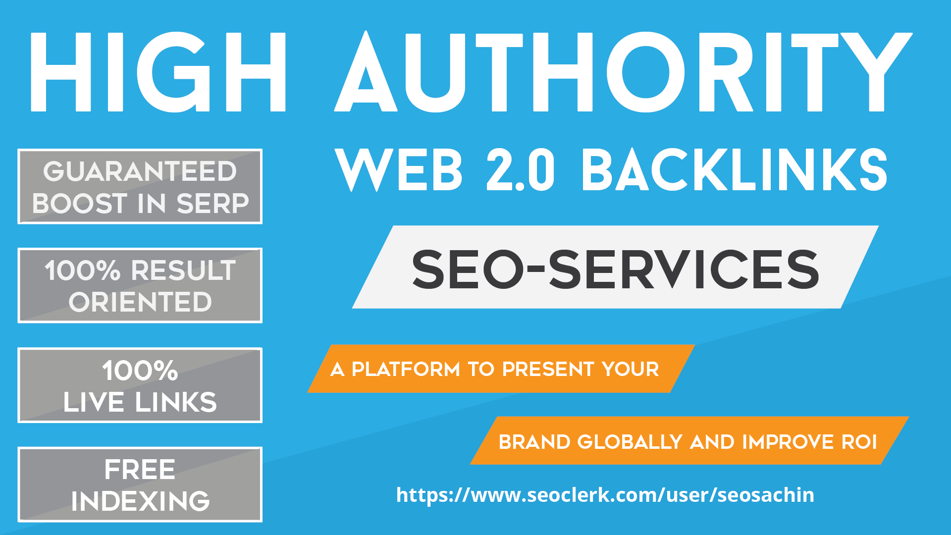 Exclusive Offer - add 100+ Web 2.0 High Authority Pro...