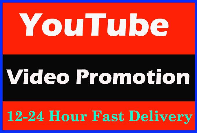 Awesome YouTube video Promotion And super fast delive...