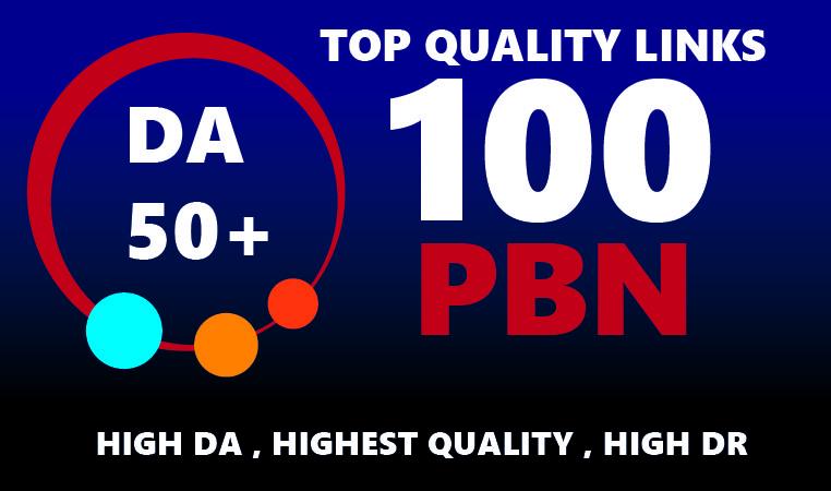 Create 100 DA50 to DA65+ Home Page PBNs Backlinks - I...
