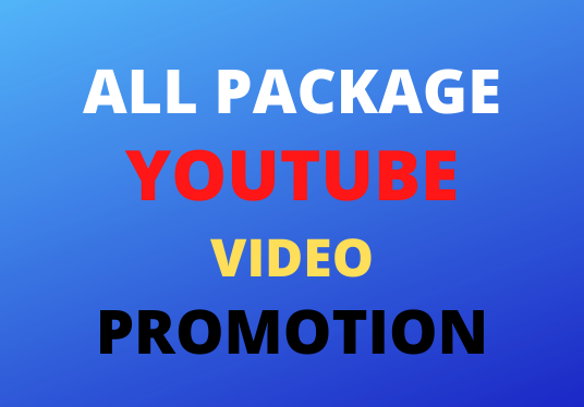 One In all package YouTube Promotion Social Media Mar...