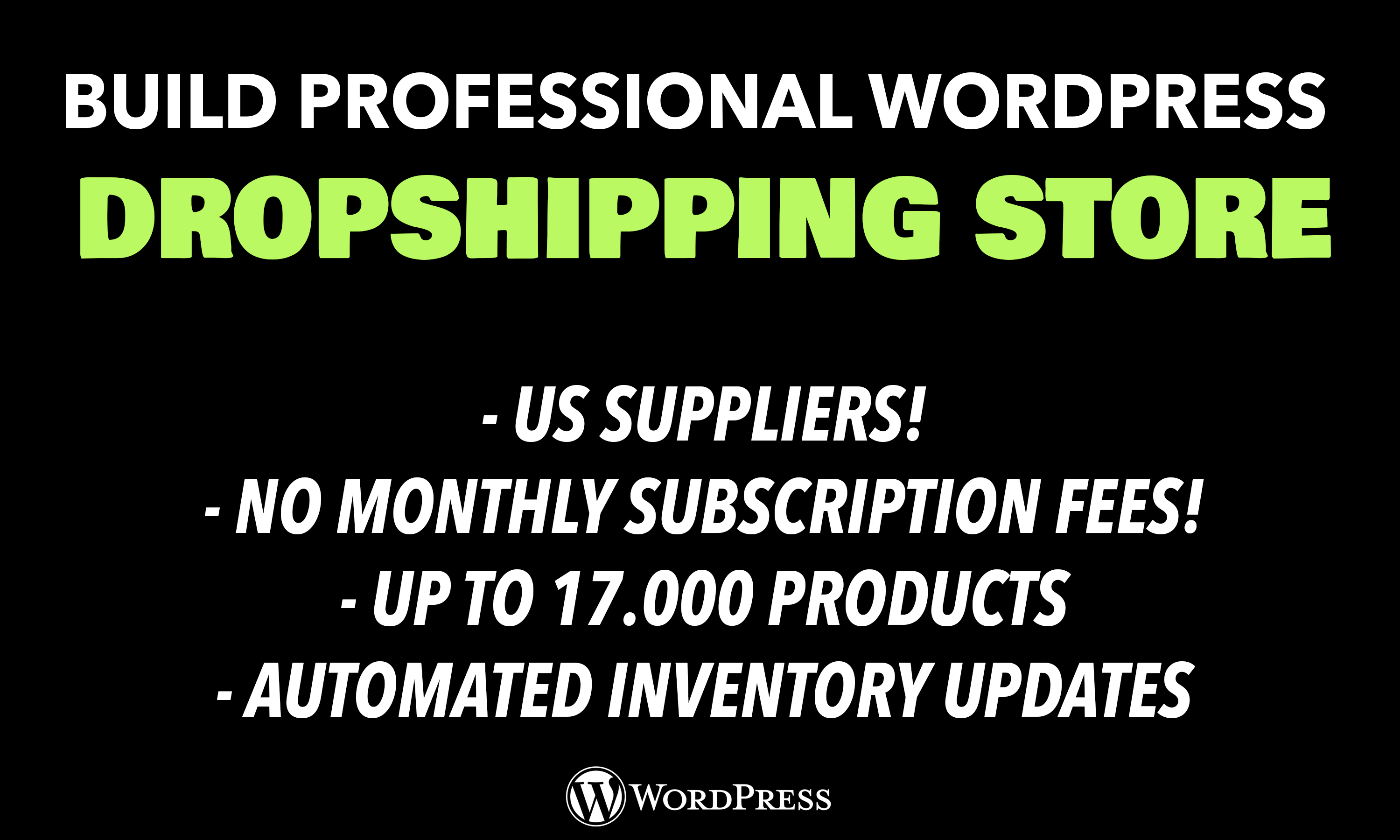 I will create professional dropshipping store