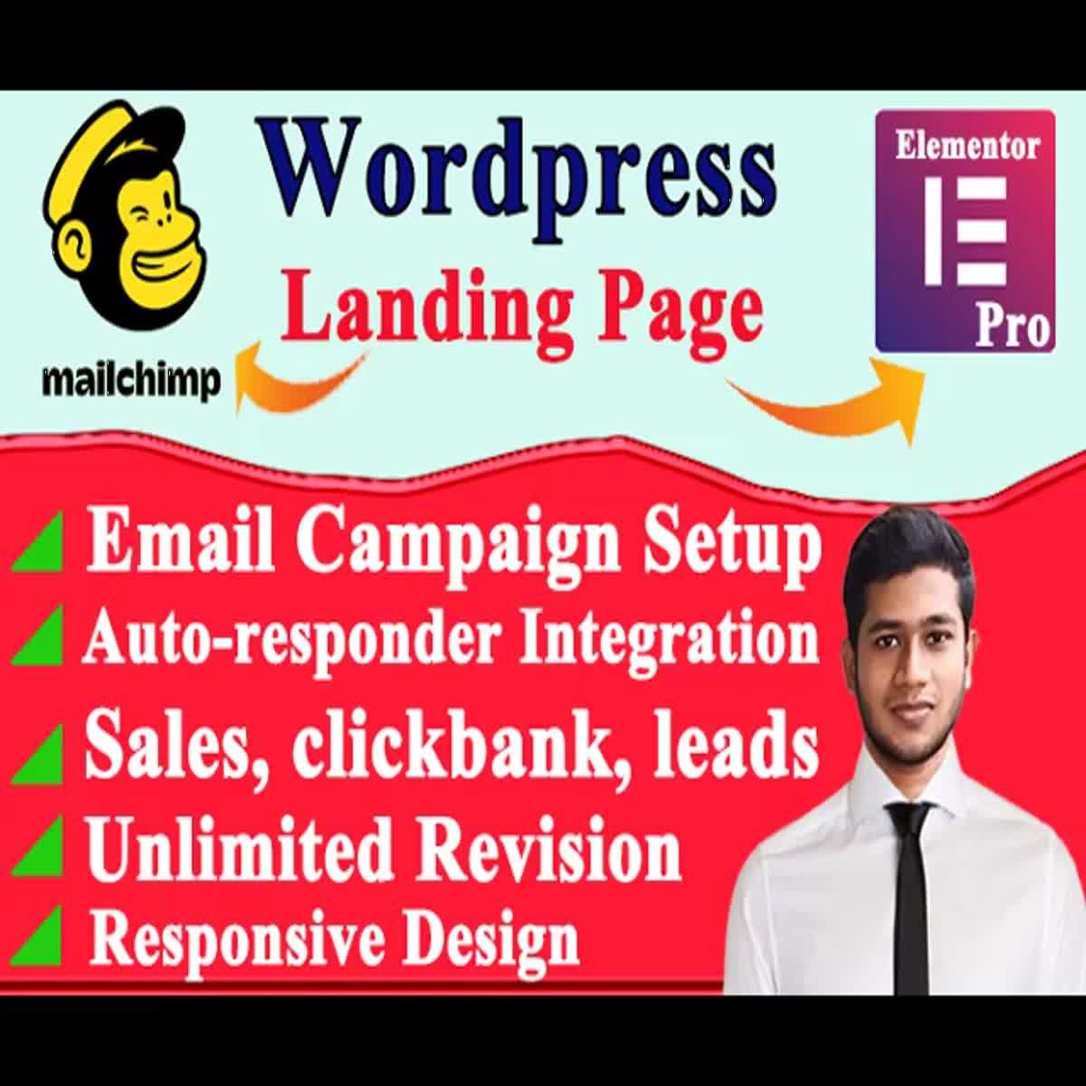 wordpress landing page design elementor landing page ...