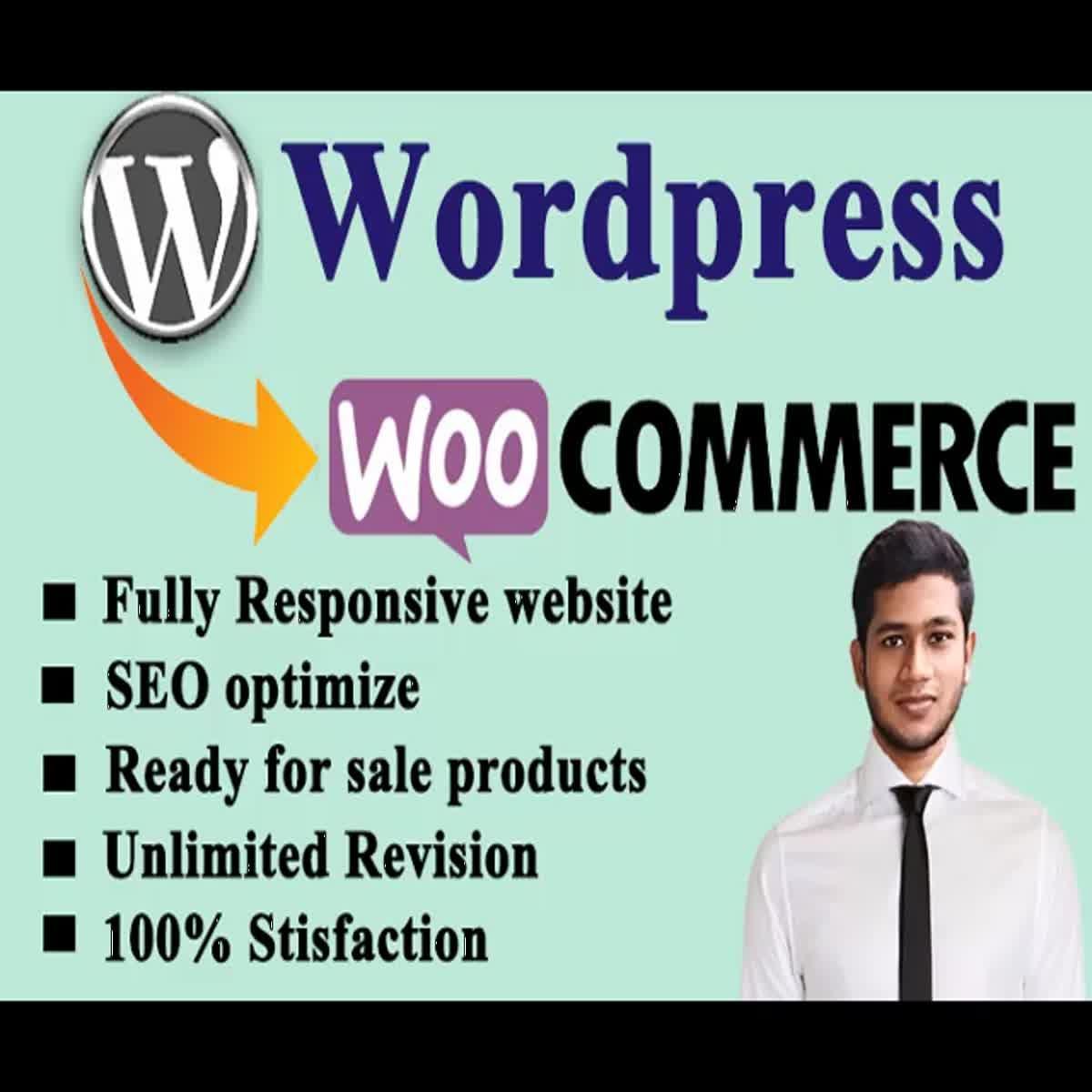 do wordpress ecommerce website or business website on...