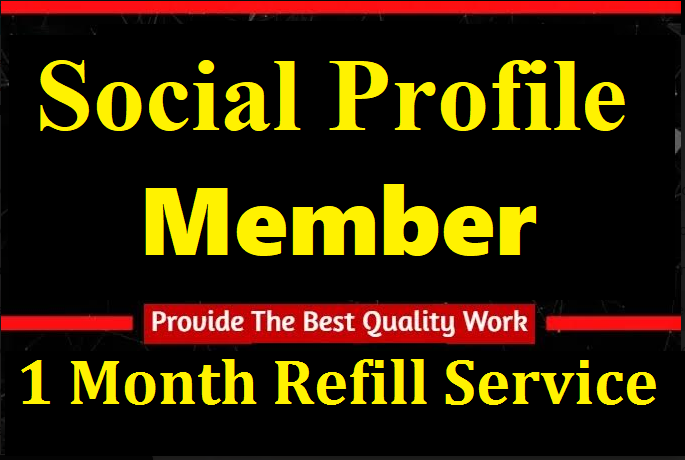 High Quality Profile Member Social Marketing Promotio...