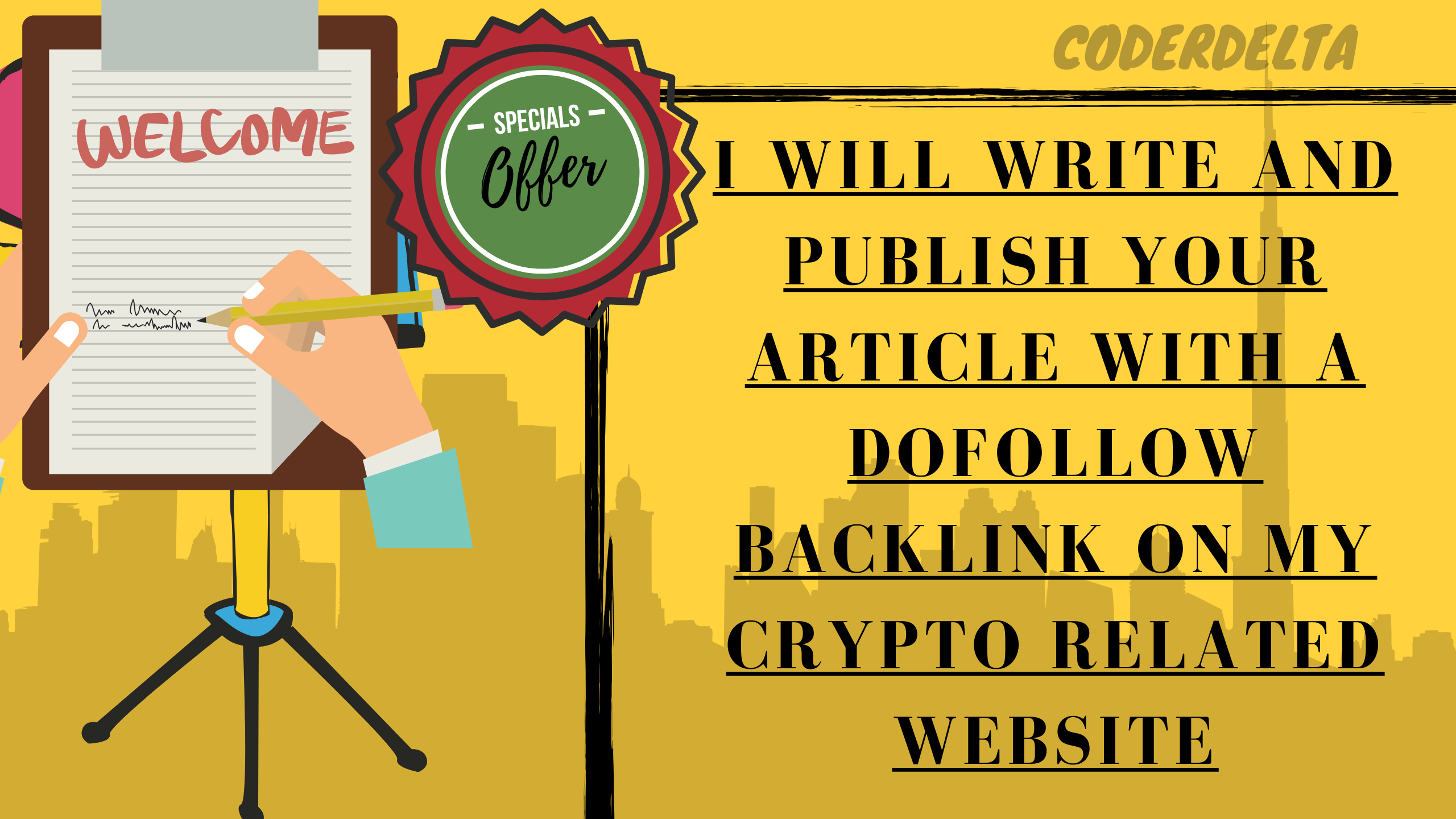 I Will Write and Publish your article With a DoFollow...