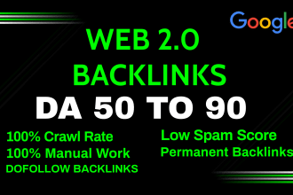 I will build 15 web 2 0 backlinks By Professional Way
