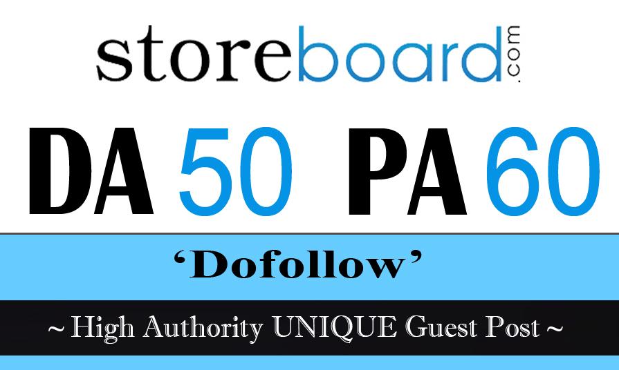 write and publish unique guest post on 