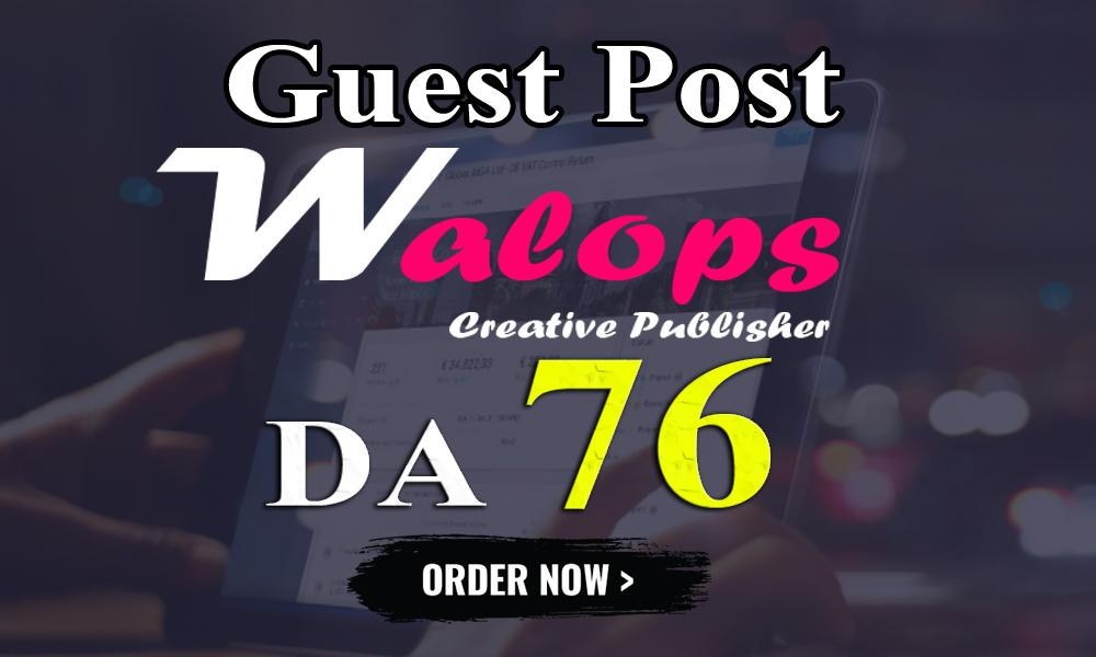 I Will Write and Publish an UNIQUE Guest Post on 