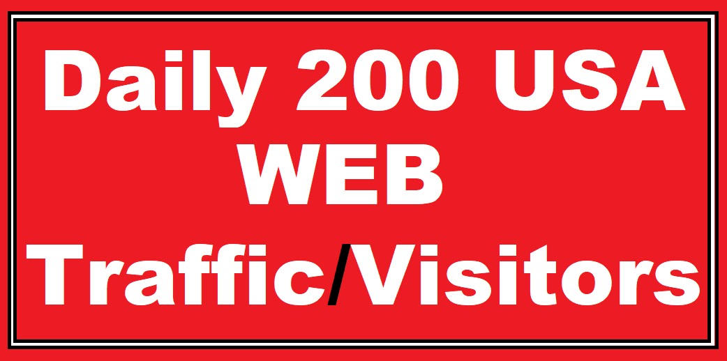 send daily 200 USA low bounce organic web traffic/vis...
