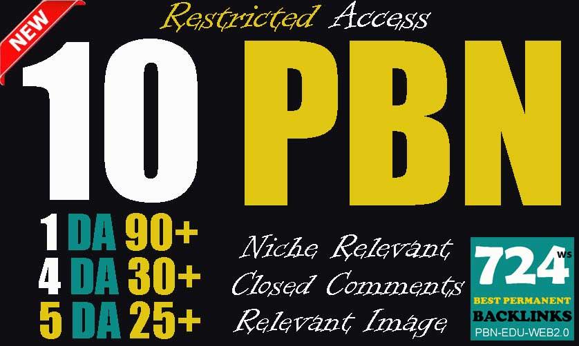 Buy 10 Superstrong PBN backlinks 1 DA90 + 4 DA30 + 5 ...