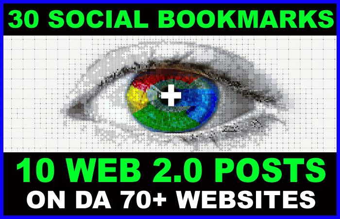 10 Web 2.0 Blog Posts on DA70+ Sites PLUS 30 Social B...