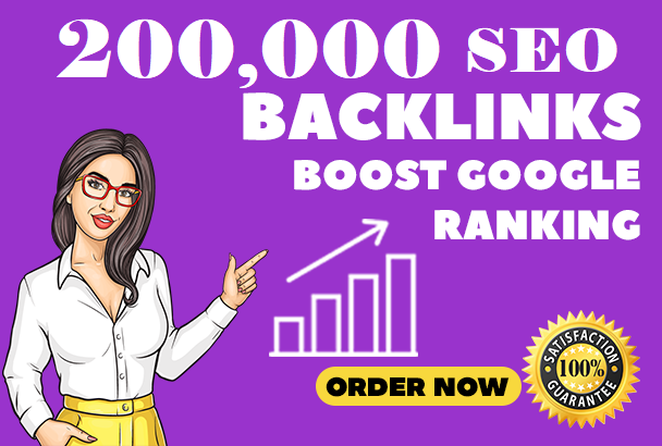 Provide 200,000 SEO Backlinks For Website Boost Googl...