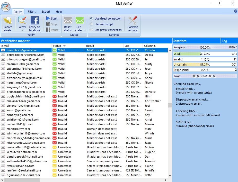 Email Verification Service - Remove Duplicates, Synt...