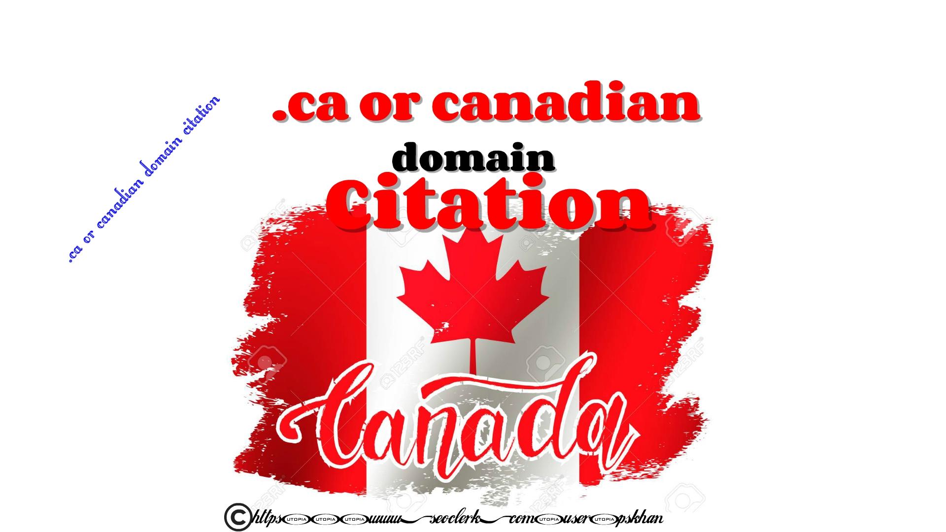 26. ca or Canadian domain citation