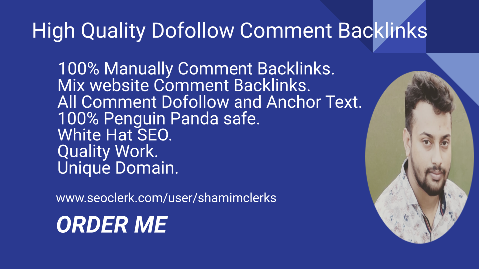 I Will High Quality 200 Do Follow Blog Comment Backli...