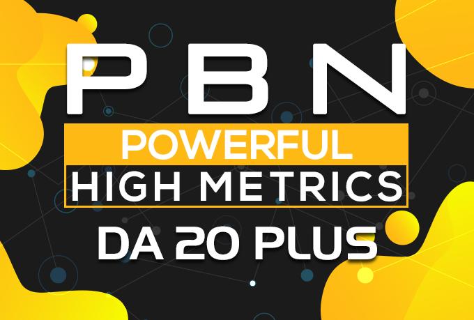 Powerful 15 PBN Backlinks + 20 DA20+ Permanent High L...