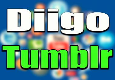 Unique Profile 80 Diigo 30 Tumblr PR9 Site With Manua...