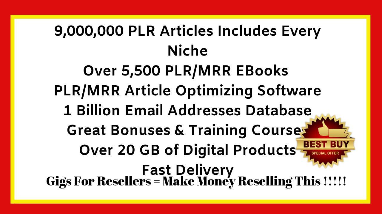 Over 9,000,000 PLR Articles in Every Niche, Article ...