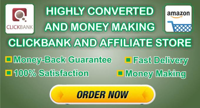 build highly converted, money making clickbank or am...