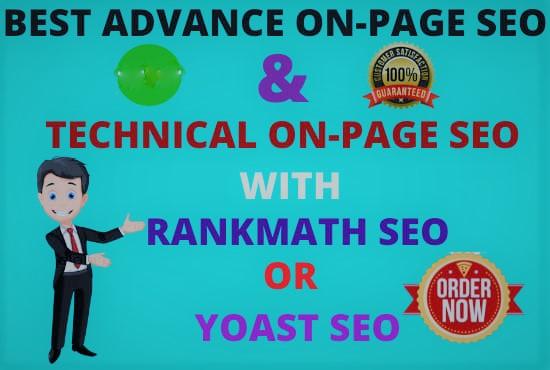 I will do complete wordpress on page seo with rank ma...