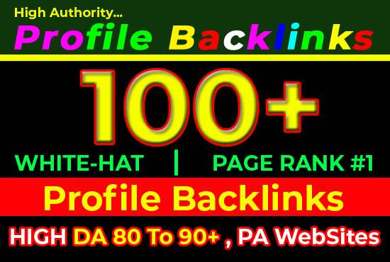 I will do 100 high domain authority SEO profile backl...