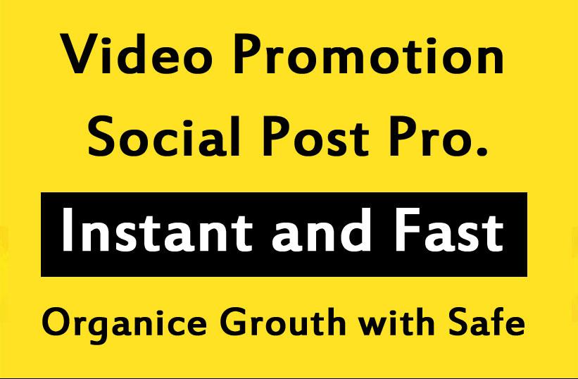 Fast Social Video and Post Promotion and Marketing