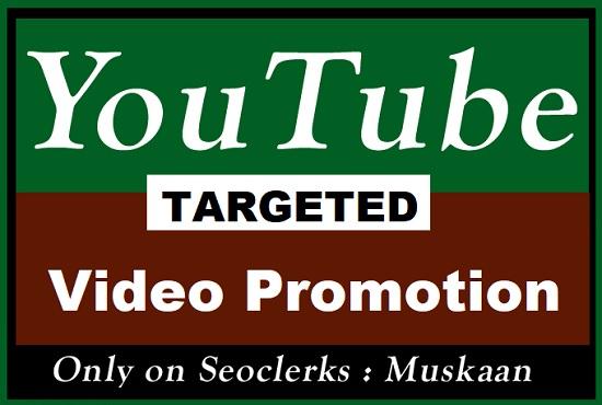 Targeted YouTube video Promotion in UK, USA, Italy,...