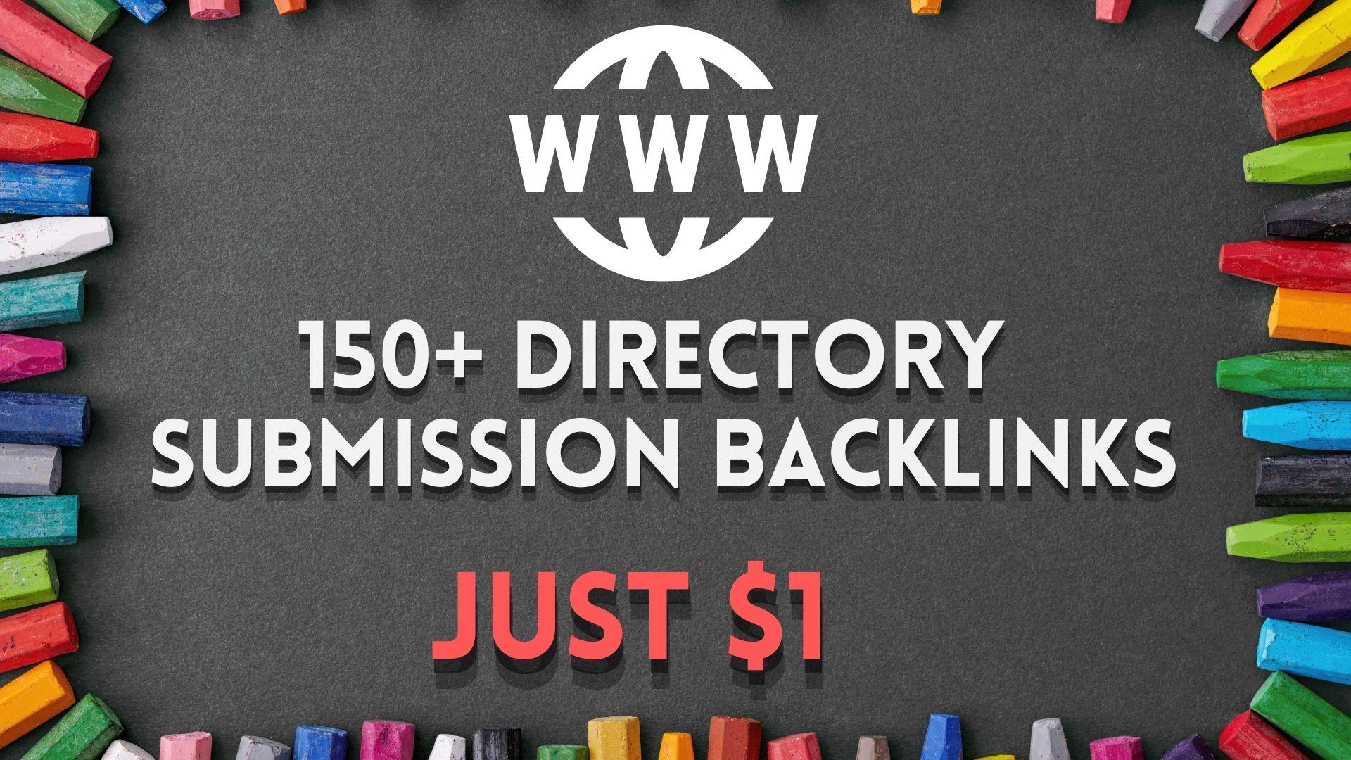 150+ Directory-Submission SEO Backlinks done by me fo...