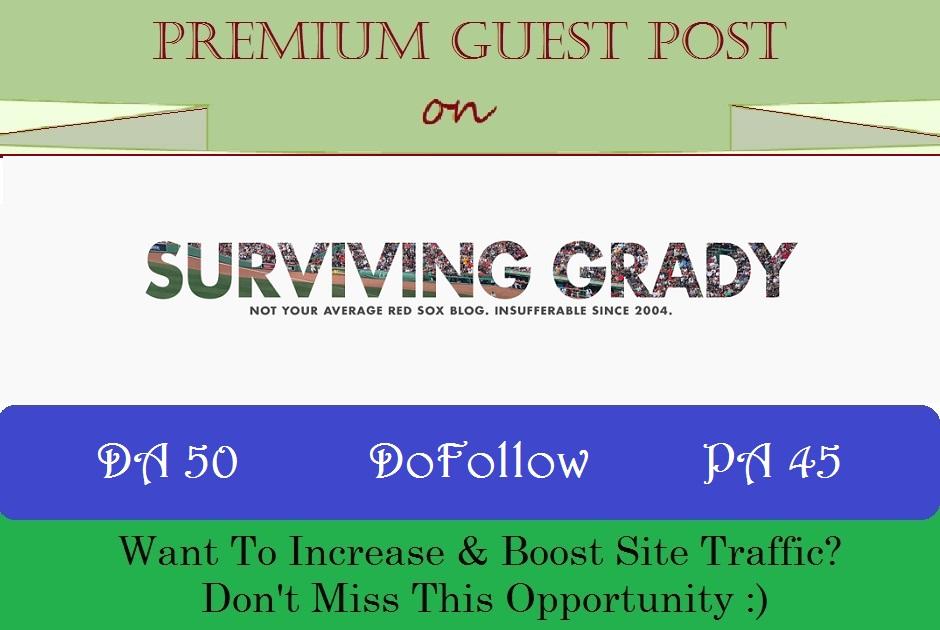Write & Publish Sports Guest Post on SurvivingGra...