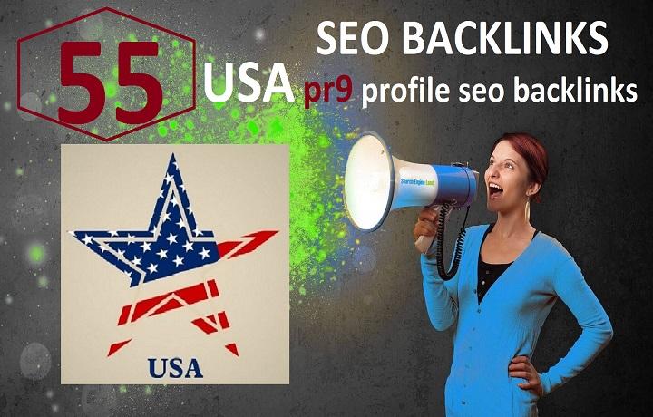 Create 55 USA Pr7 to Pr9 profile seo dofollow backlin...
