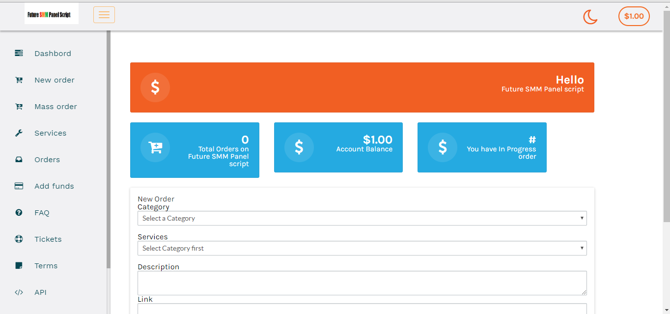 JAP Clone SMM panel automatic Script