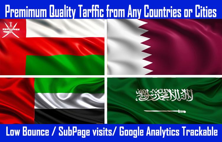 UAE, Qatar, oman, Saudi Website Traffic with Low B...