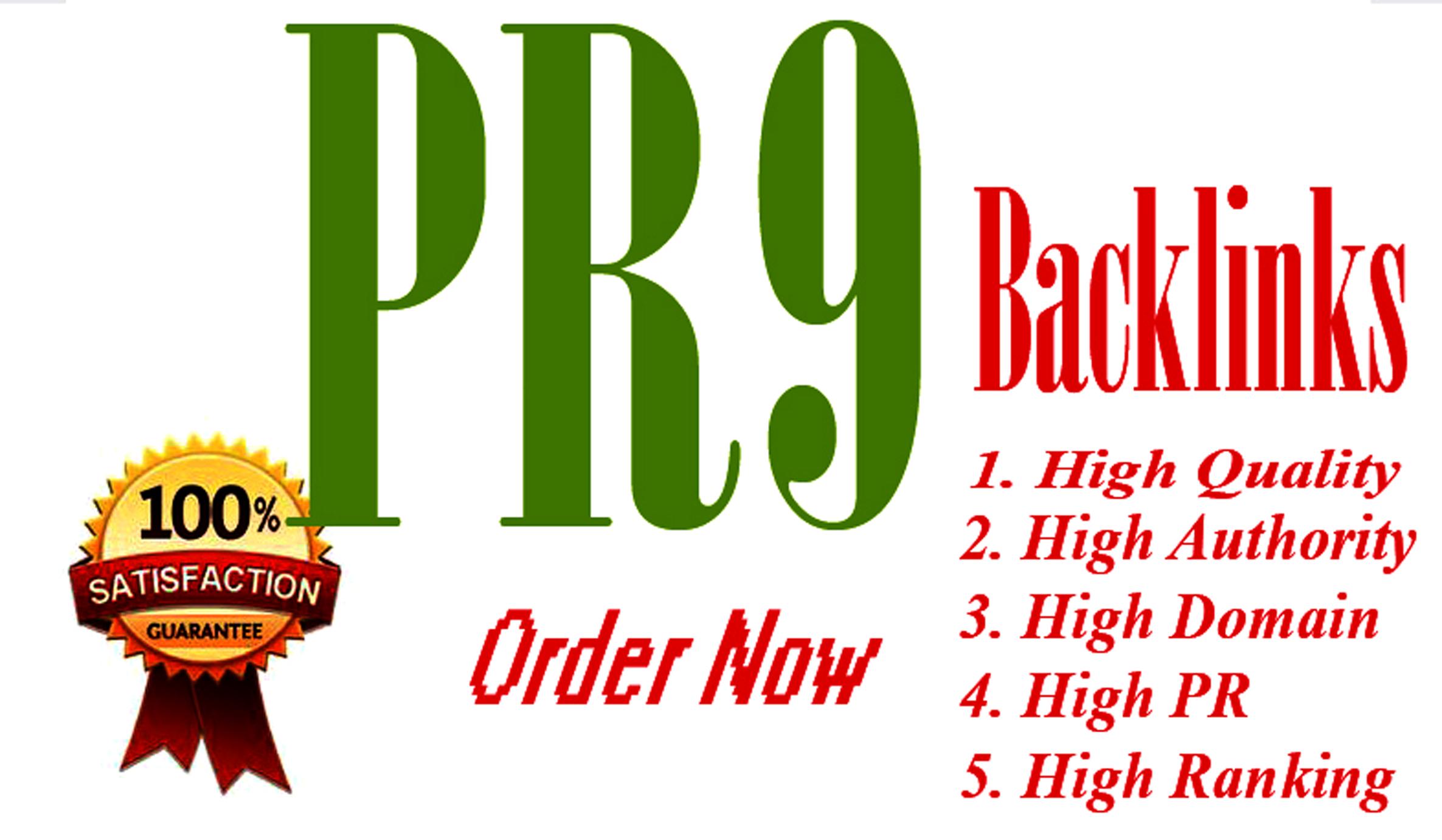 Create 20 High Quality Permanent HomePage PR9 to PR7 ...