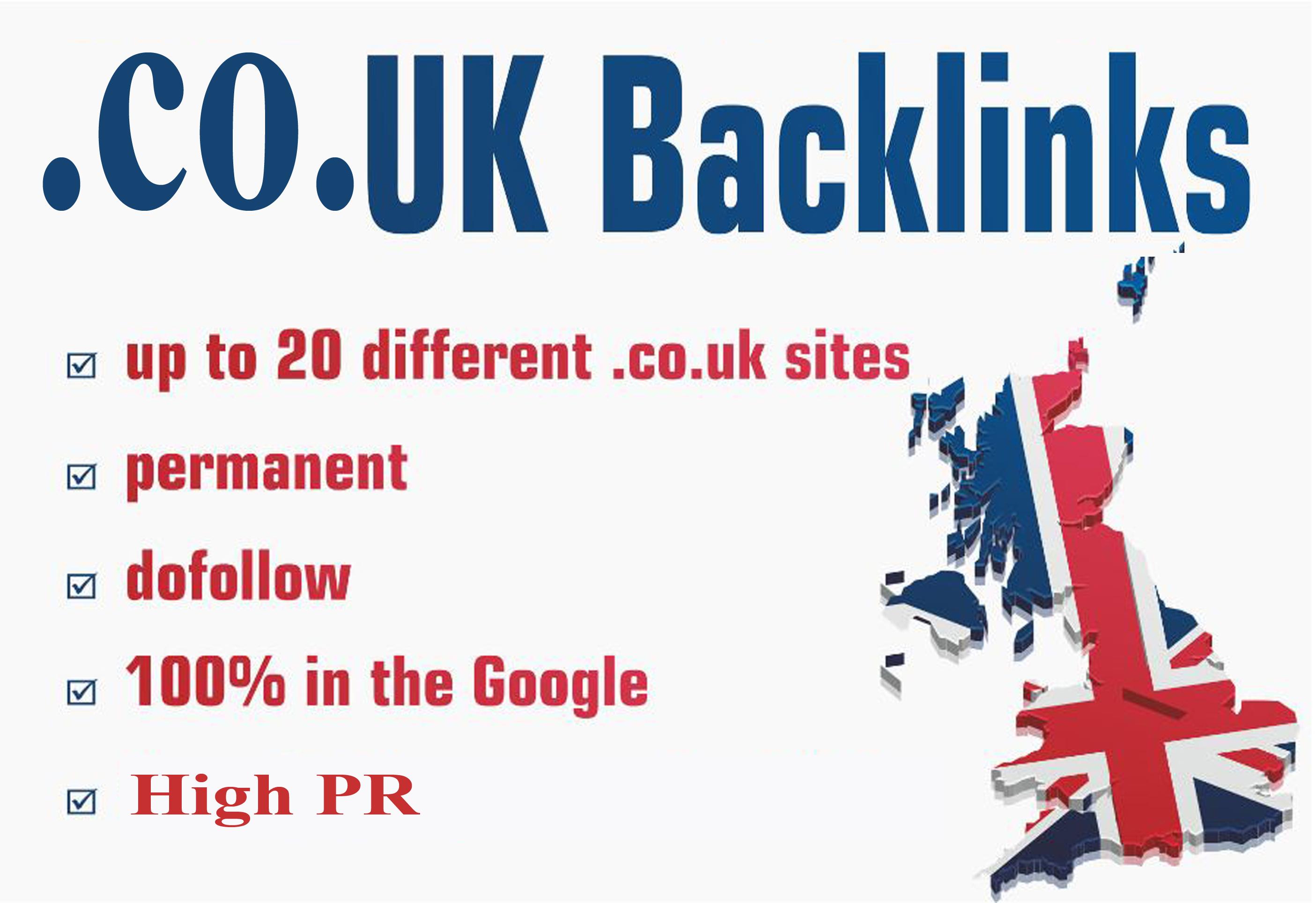 I will Create 20 co UK backlink High DA 40 Plus incre...