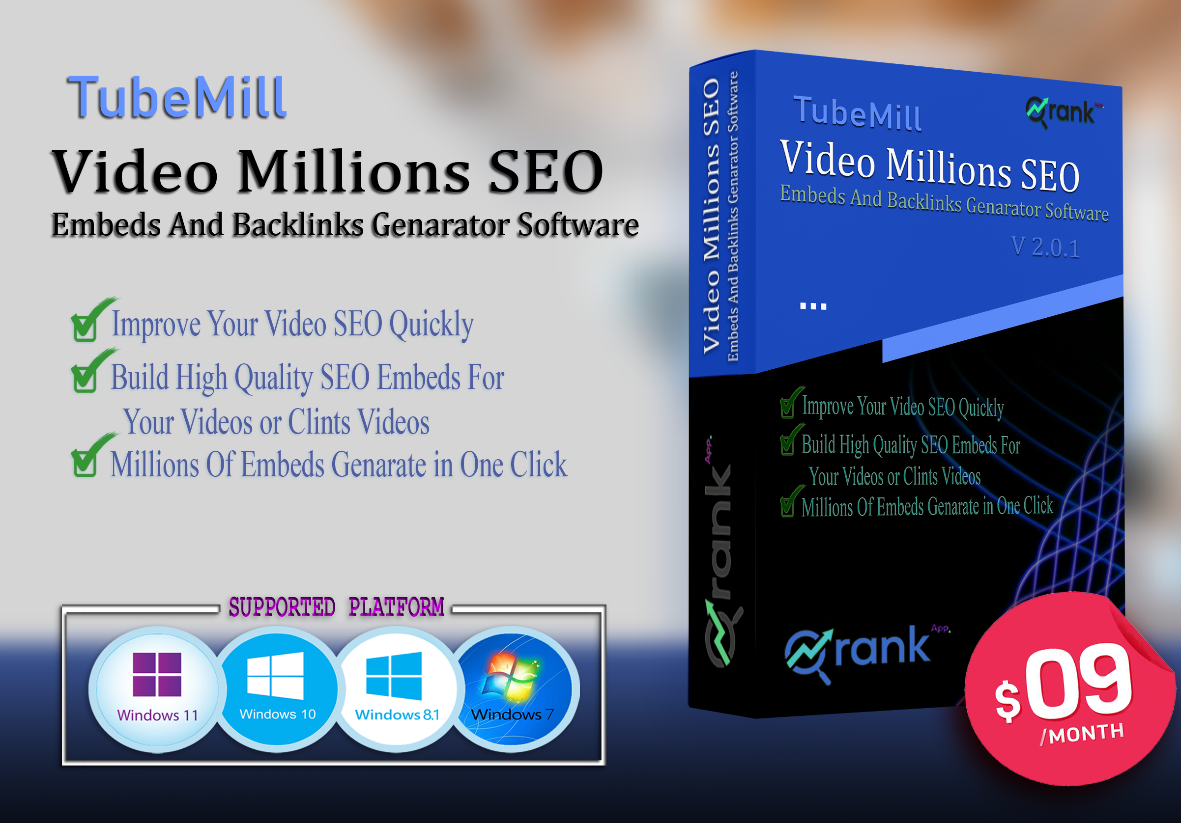 Tubemill - Video 10+ Millions SEO Embeds Generator So...