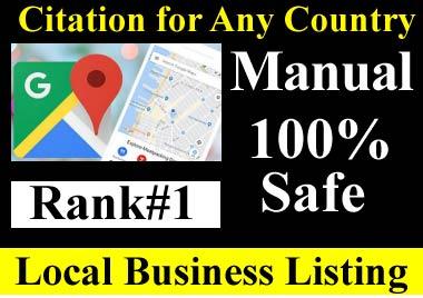 Manual 200 Google Maps citation for local SEO, busine...
