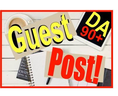 30 Guest post 15 Different Websites DA 90+ Any Catego...