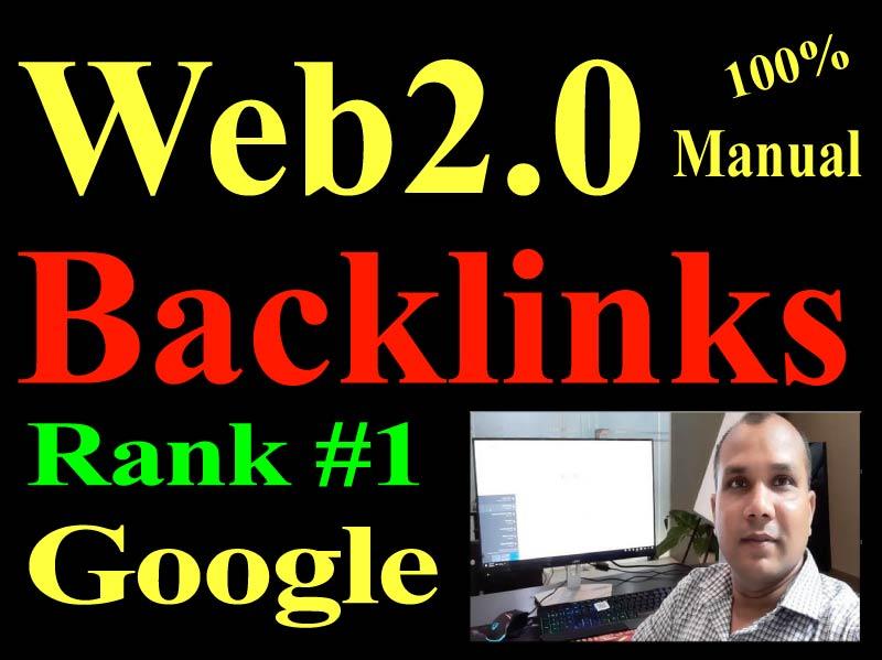 80 Manual Web 2.0 Backlinks Dofollow high quality per...