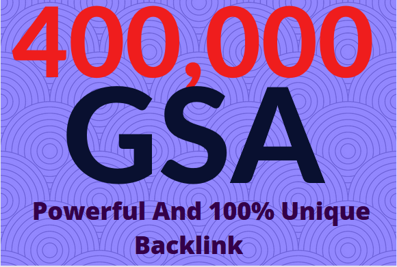 400k GSA Power and Unique Backlinks for easy SEO Serv...