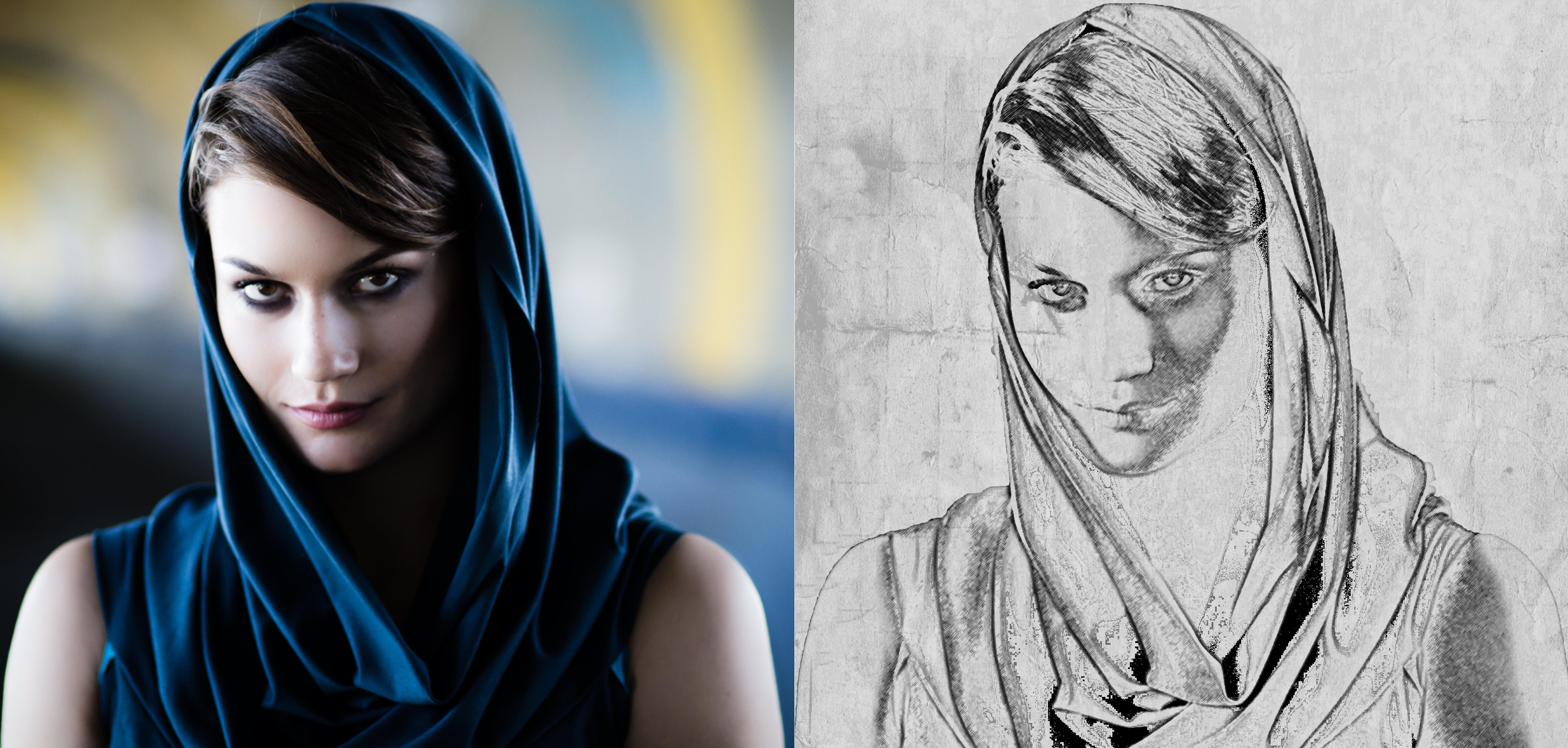 I will turn any photo into realistic pencil sketch