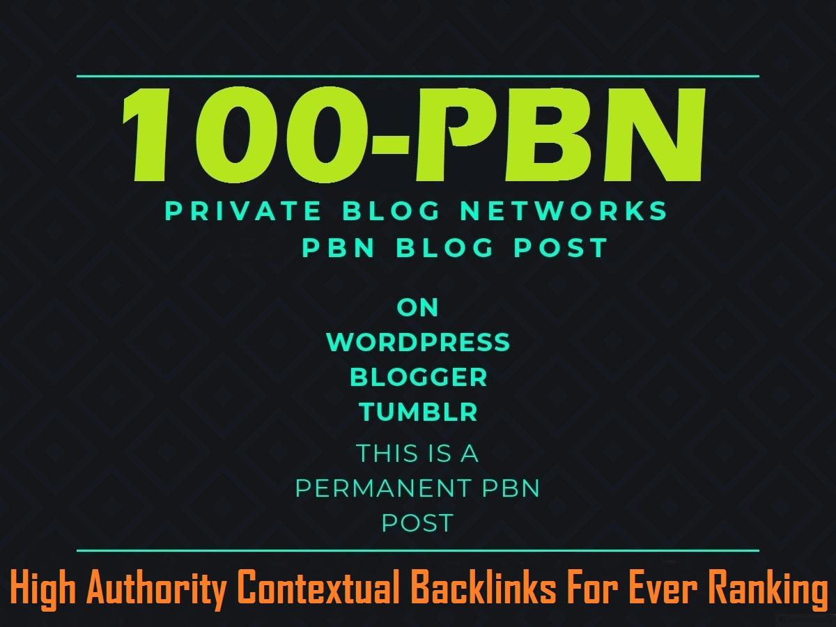 Ever 100 PBN Contextual Backlinks From High DA site F...