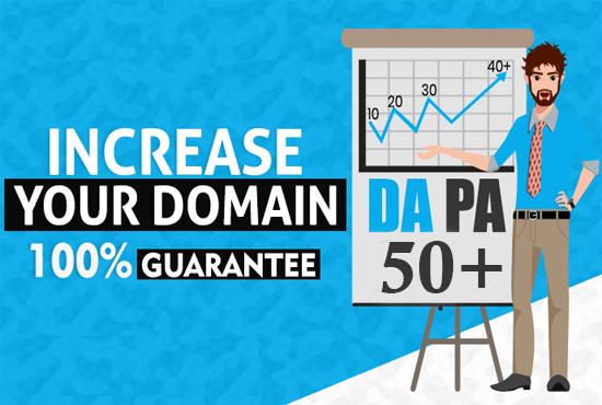 I will increase domain authority moz da 40 plus